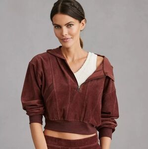 Daily Practice Anthropologie Velour Corduroy Hoodie